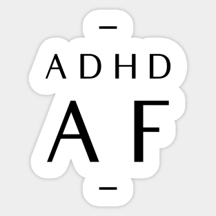 ADHD modern design tee Sticker